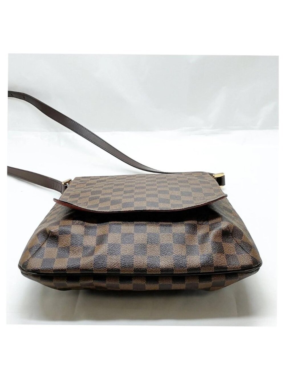 Authentic Louis Vuitton Musette Damier Ebene Canvas Crossbody Bag - Picture 6 of 16